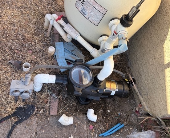 Repaired Hayward pool pump.