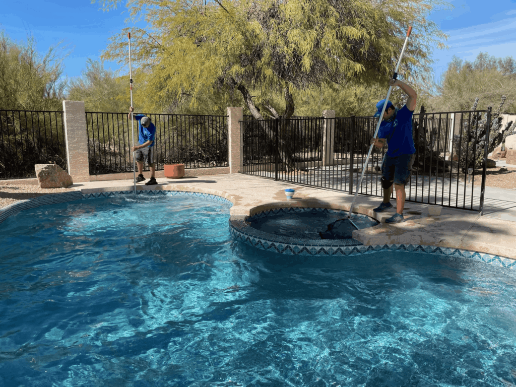 CaptainPools customer's pool in scottsdale, AZ.