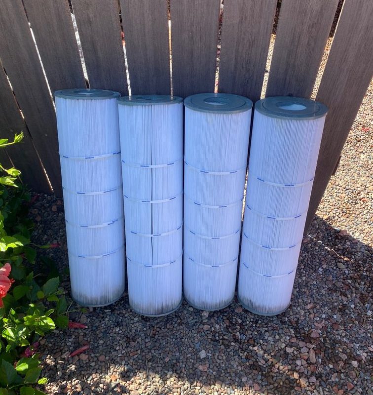Cleaned cartridge filter