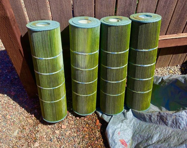 Condition of the unclean cartridge filter
