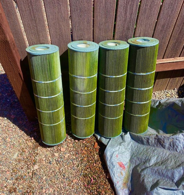 Condition of the unclean cartridge filter